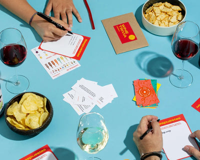 Juego de Cata SURO - pack con vino natural y juego de preguntas