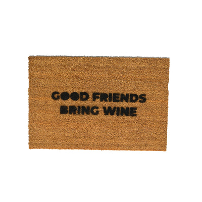 Felpudo Good Friends Bring Wine - Bebedistinto